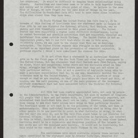 Reports from Washington, Australian-American relations