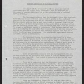Further discussion of National Service