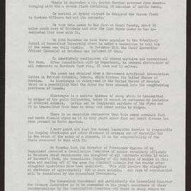 Illegal importation of cattle semen