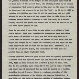 Specific budget proposals