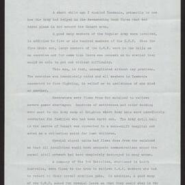 Tasmanian fires and the army