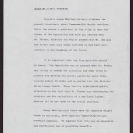 Gough Whitlam's homework