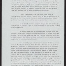 Mr Fraser's visit to the USA (Labor Party)