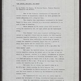 The infirm, the sick, the needy, health