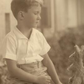 Portrait of Malcolm Fraser aged about four years.