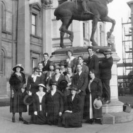 A group of students from the National Gallery of Victoria Art School in Melbourne.