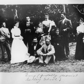 A group of students from the National Gallery of Victoria Art School in Melbourne.