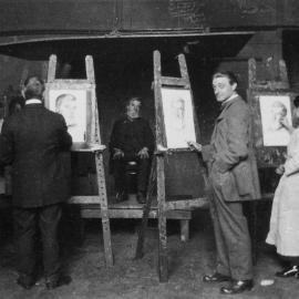 Students and teachers at the National Gallery of Victoria Art School in Melbourne.