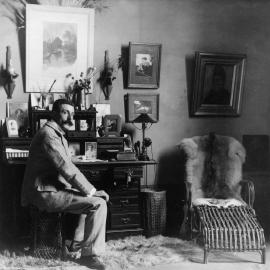 Portrait of Bernard Hall, the Director of the National Gallery in Melbourne.