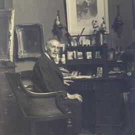 Portrait of Bernard Hall, the Director of the National Gallery in Melbourne.