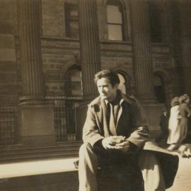 Wesley Penberthy outside the State Library in Melbourne.