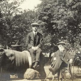 Sir Simon Fraser and (John) Neville Fraser holidaying in Ayr, Scotland.