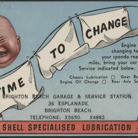Postcards to advise customers of the need to arrange servicing [3 of many]
