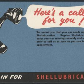 Postcards to advise customers of the need to arrange servicing [6 of many]