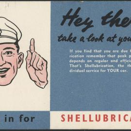 Postcards to advise customers of the need to arrange servicing [8 of many]