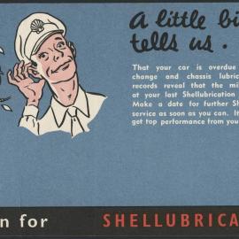 Postcards to advise customers of the need to arrange servicing [9 of many]