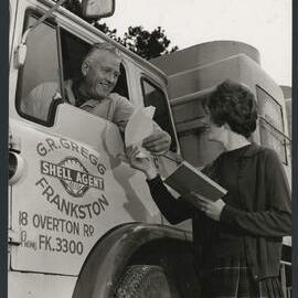 Photographs of Shell products including their packaging and distributing vehicles [1 of many]
