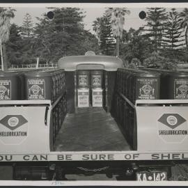 Photographs of Shell products including their packaging and distributing vehicles [2 of many]