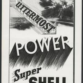 Collection of advertisements for Supershell petrol [21 of many]