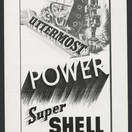 Collection of advertisements for Supershell petrol [22 of many]