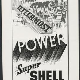 Collection of advertisements for Supershell petrol [23 of many]