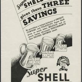 Collection of advertisements for Supershell petrol [28 of many]