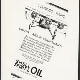 Shell Aviation Gasoline and aviation lubricants advertisements [3 of many]