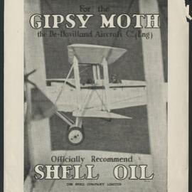 Shell Aviation Gasoline and aviation lubricants advertisements [8 of many]