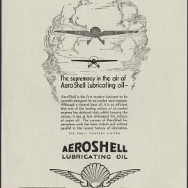 Shell Aviation Gasoline and aviation lubricants advertisements [9 of many]