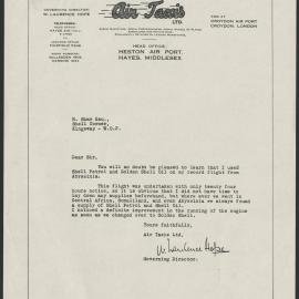 Shell Aviation Gasoline and aviation lubricants advertisements [13 of many]