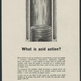 Collection of Shell Advertisements for  Shell X-100 motor oil [8 of many]