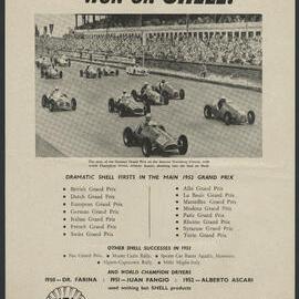 Collection of Shell Advertisements for  Shell X-100 motor oil [27 of many]