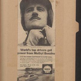 Press cuttings of Shell product advertising [82 of many]