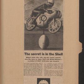 Press cuttings of Shell product advertising [83 of many]