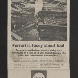Press cuttings of Shell product advertising [88 of many]