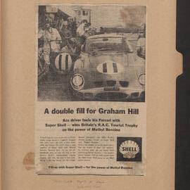 Press cuttings of Shell product advertising [90 of many]