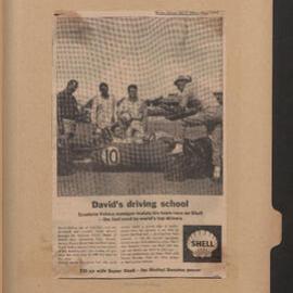 Press cuttings of Shell product advertising [93 of many]