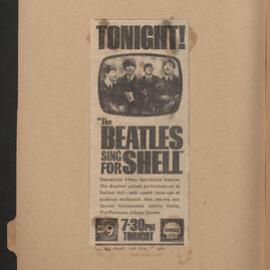 Press cuttings of Shell product advertising [99 of many]