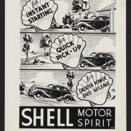 Volume of Advertising proofs for Shell products: Shell oils, Shell bituminous products, Pennant kerosene, Colas etc. [21 of many]