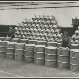 Photographs of the case making, tin factory and filling station, Newport [1 of many]