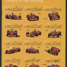 Advertisement for Shell Ultra Hi - Hi-Octane Unleaded; Shell's Class of 89 [racing team]; Shell and Ferrari History in the making 1950-