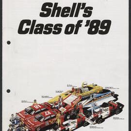 Advertisement for Shell Ultra Hi - Hi-Octane Unleaded; Shell's Class of 89 [racing team]; Shell and Ferrari History in the making 1950-