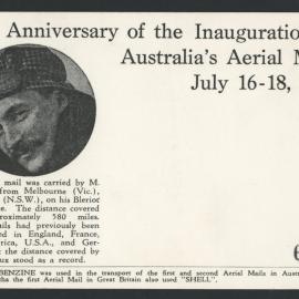 Correspondence, photographs and memorabilia relating to the 50th anniversary celebrations of the first Melbourne - Sydney flight [3 of many]