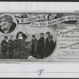 Correspondence, photographs and memorabilia relating to the 50th anniversary celebrations of the first Melbourne - Sydney flight [4 of many]