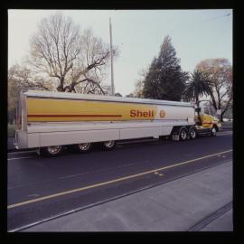Coloured photographs of Shell tank trucks [2 of many]