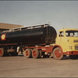Coloured photographs of Shell tank trucks [4 of many]