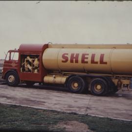 Coloured photographs of Shell tank trucks [7 of many]
