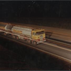 Coloured photographs of Shell tank trucks [8 of many]
