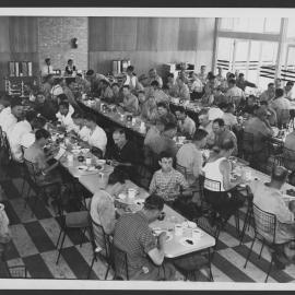 Photographs of Clyde Refinery entrance, administrative and staff amenities buildings, 1960s [3 of many]