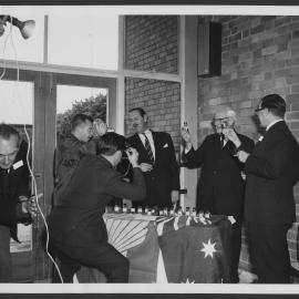 Photographs of workers at their jobs, special events, and training courses [1 of many]